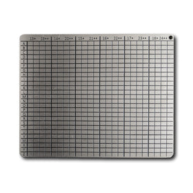 BitPLATES® Domino® Grande (295g) preserves 24 seed words or passphrase storage (3mm thick) metal plate: marine-grade 316L stainless steel
