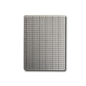 BitPLATES® Pocket Domino® (175g) preserves 24 seed words or passphrase storage (3mm thick) metal plate: marine-grade 316L stainless steel